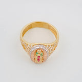 Anillo Virgen Guadalupe 4.75g / T8 Tres Oros 18K