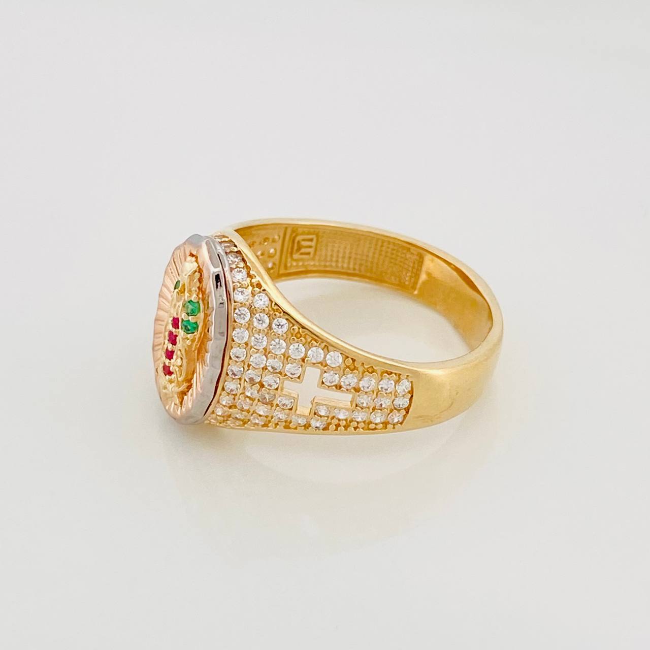 Anillo Virgen Guadalupe 4.5g / T6 Oro Amarillo 18K