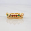 Anillo Tiara Corazones 4.2g / T6 3/4 Oro Amarillo 18K