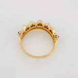 Anillo Tiara Corazones 4.2g / T6 3/4 Oro Amarillo 18K