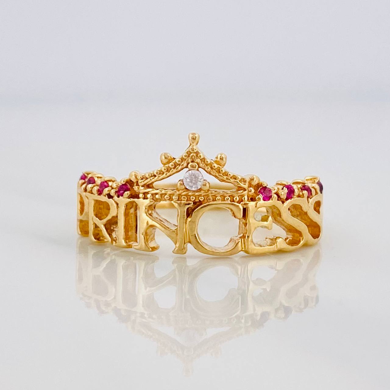 Anillo Tiara Princess 2.95g / T6 1/2 Oro Amarillo 18K