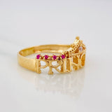 Anillo Tiara Princess 2.95g / T6 1/2 Oro Amarillo 18K