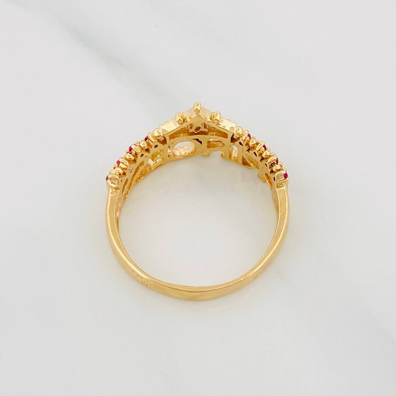 Anillo Tiara Princess 2.95g / T6 1/2 Oro Amarillo 18K
