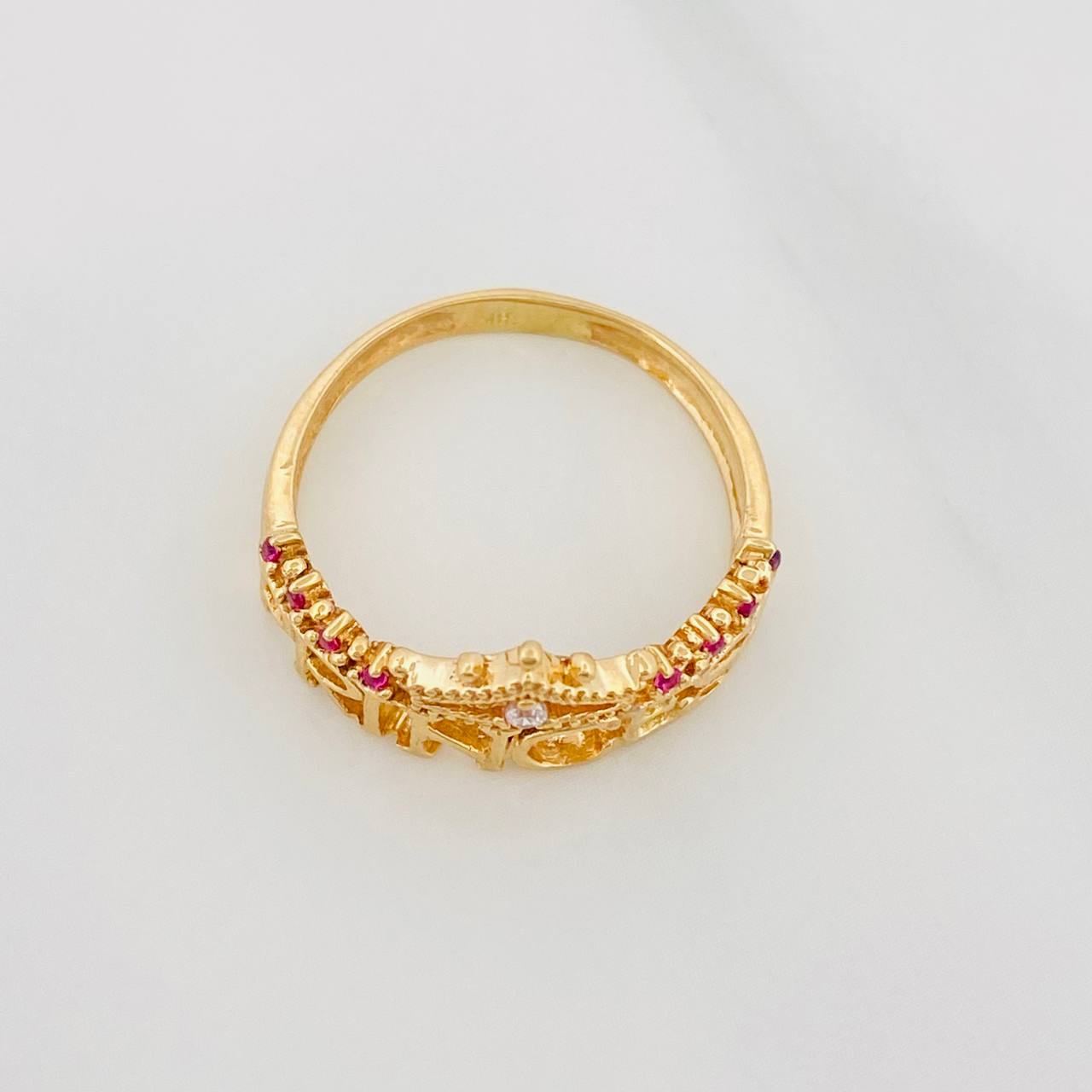 Anillo Tiara Princess 2.95g / T6 1/2 Oro Amarillo 18K