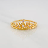 Anillo Tiara 1.65g / T7 Oro Amarillo 18K