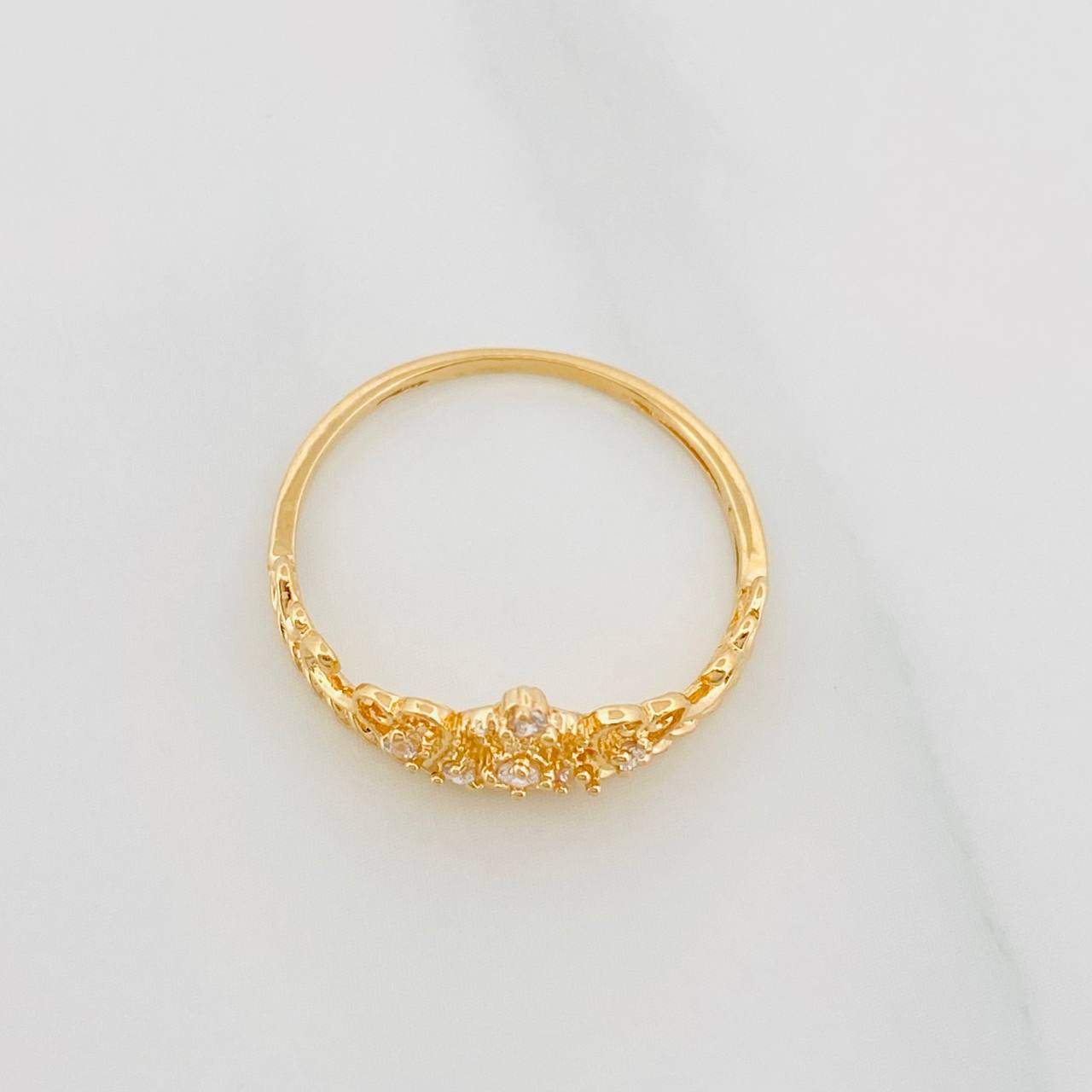 Anillo Tiara 1.65g / T7 Oro Amarillo 18K