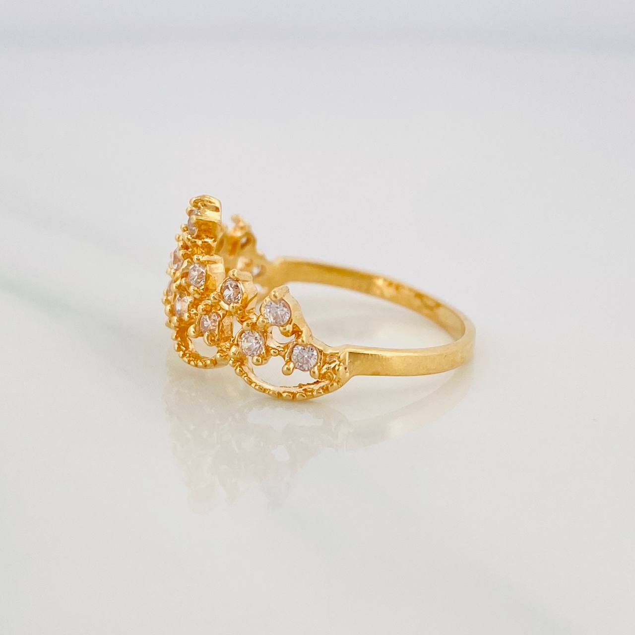 Anillo Tiara 2.05g / T5 3/4 Oro Amarillo 18K