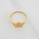 Anillo Corona 2.1g / T7 Oro Amarillo 18K