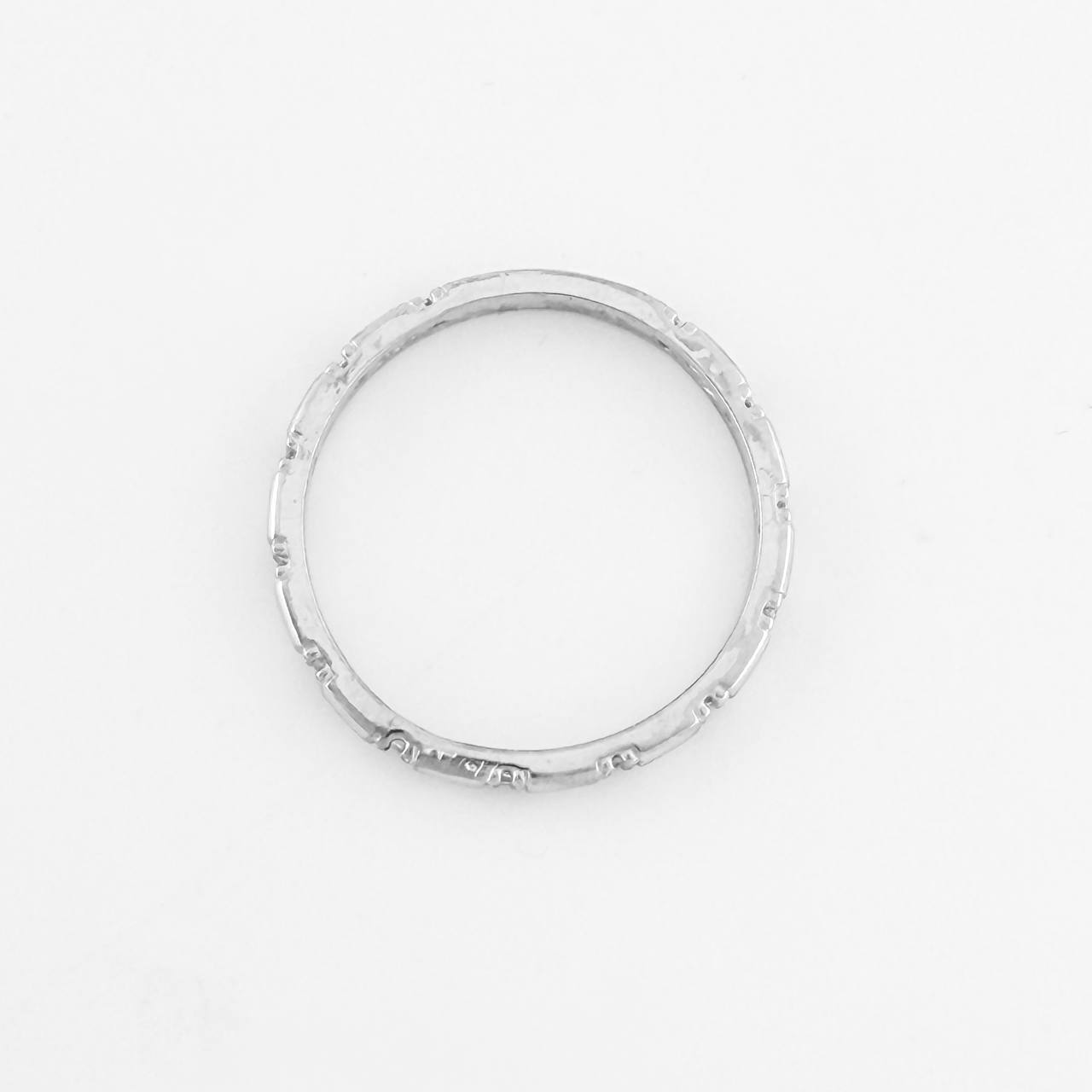 Anillo Churumbela Circonita 1.55g / T6 Oro Blanco 18K