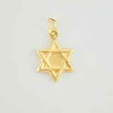 Dije Estrella de David 0.5g / 2cm Oro Amarillo 18K