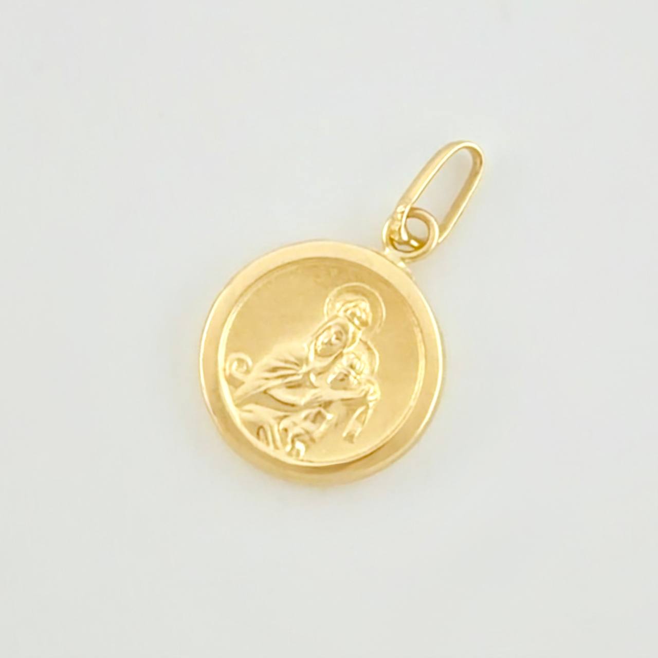 Dije Virgen del Carmen Mate 0.6g / 1.9cm Oro Amarillo 18K