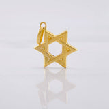 Dije Estrella de David 0.95g / 2.5cm Oro Amarillo 18K