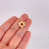 Dije Estrella de David 0.95g / 2.5cm Oro Amarillo 18K