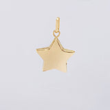 Dije Estrella Lisa 0.8g / 2cm Oro Amarillo 18K