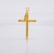 Dije Cruz Puntas Planas 0.7g / 3.4cm Oro Amarillo 18K