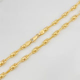 Cadena Rustica Burbuja 9.95g / 55cm / 3.3mm Oro Amarillo 18K
