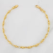 Pulso Rustico Burbuja 4.1g / 21.5cm / 3.3mm Oro Amarillo 18K