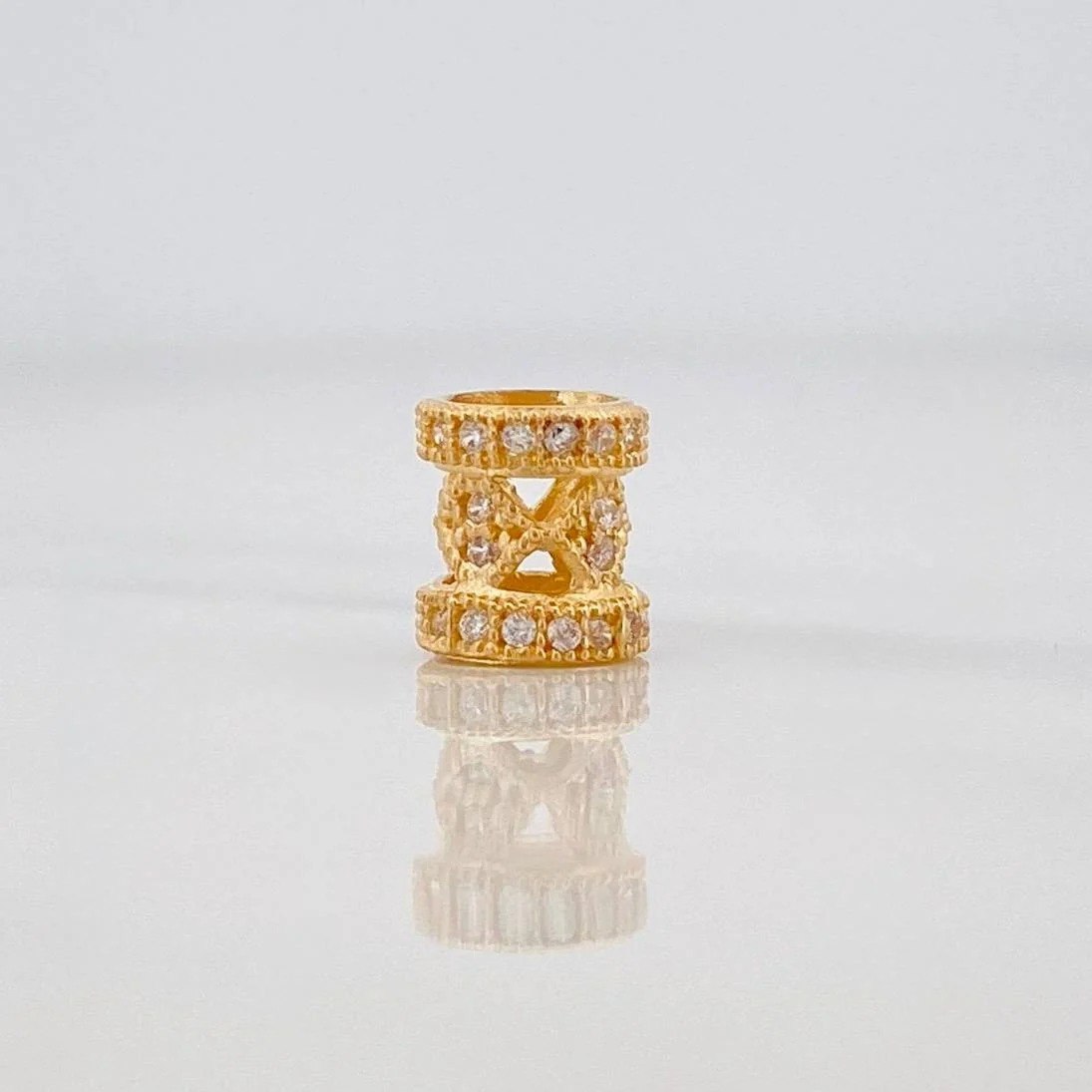Herraje Cilindro 1.1g / 0.8cm Oro Amarillo 18K