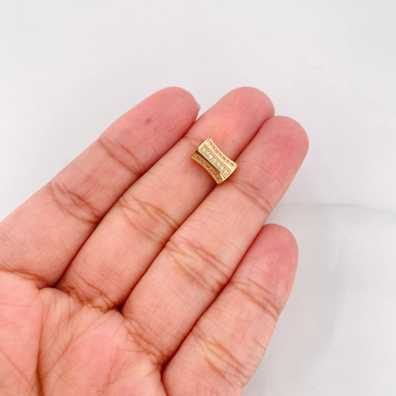 Herraje Cilindro 2.15g / 1cm Oro Amarillo 18K