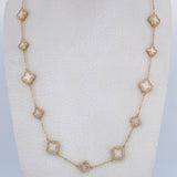 Cadena Trebol 8.8gr / 45.2cm / Electroestatico Oro Amarillo 18K &