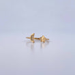 Anillo Abrazo Estrella Luna 1.75gr / T7 1/2 / Circones Blancos Oro Amarillo 18K &