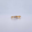 Anillo Trinidad 1.45gr / T6 / Circones Blancos Oro Amarillo 18K &