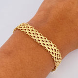 Pulso Chino 15.9gr / 21.9cm / 9.1mm Oro Amarillo +0 18K &