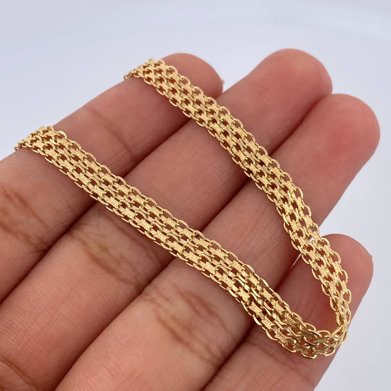 Pulso Chino 5.85gr / 20.2cm / 4.6mm Oro Amarillo +0 18K &