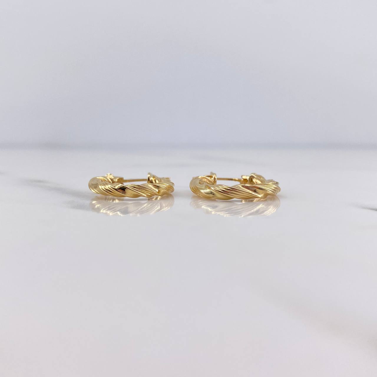 Candongas Ivy 1.35gr / 2cm / Oro Amarillo 18K *