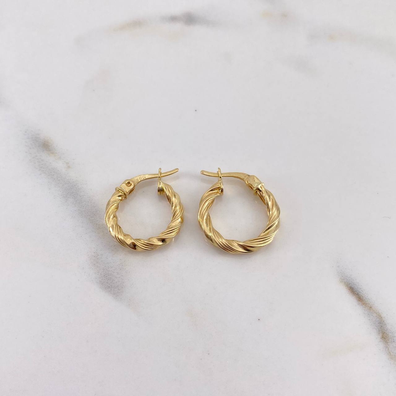 Candongas Ivy 1.35gr / 2cm / Oro Amarillo 18K *