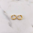 Candongas Carril Doble 1.1gr / 1cm / Circones Colores Oro Amarillo 18K $
