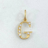 Dije Letra G Silueta 0.7gr / 2cm / Oro 18K