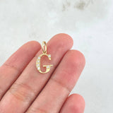 Dije Letra G Silueta 0.7gr / 2cm / Oro 18K