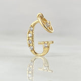 Dije Letra G Silueta 0.7gr / 2cm / Oro 18K