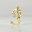 Dije Letra S Silueta 0.7gr / 2cm / Oro 18K