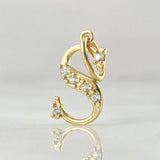Dije Letra S Silueta 0.7gr / 2cm / Oro 18K