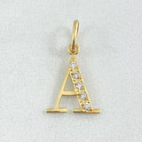Dije Letra A Silueta 0.65gr / 2cm / Oro 18K