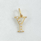 Dije Letra Y Silueta 0.6gr / 2cm / Oro 18K