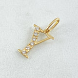 Dije Letra Y Silueta 0.6gr / 2cm / Oro 18K