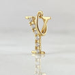 Dije Letra Y Silueta 0.6gr / 2cm / Oro 18K