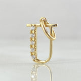 Dije Letra U Silueta 0.6gr / 2cm / Oro 18K