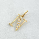 Dije Letra N Silueta 0.8gr / 2cm / Oro 18K