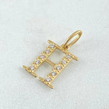 Dije Letra H Silueta 0.95gr / 2cm / Oro 18K