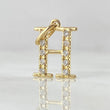 Dije Letra H Silueta 0.9gr / 2cm / Oro 18K