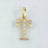 Dije Letra T 0.7gr / 2cm / Oro Amarillo 18K *