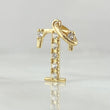Dije Letra T Silueta 0.65gr / 2cm / Oro 18K