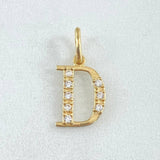 Dije Letra D Silueta 0.85gr / 2cm / Oro 18K