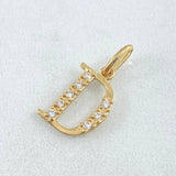 Dije Letra D Silueta 0.85gr / 2cm / Oro 18K
