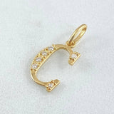 Dije Letra C Silueta 0.7gr / 2cm / Oro 18K