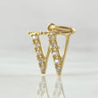 Dije Letra W Silueta 1.05gr / 2cm / Oro 18K